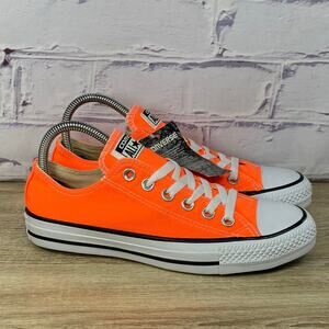 Converse Chuck Taylor All Star Orange Low Top Sneakers Women's Size 7 Shoes